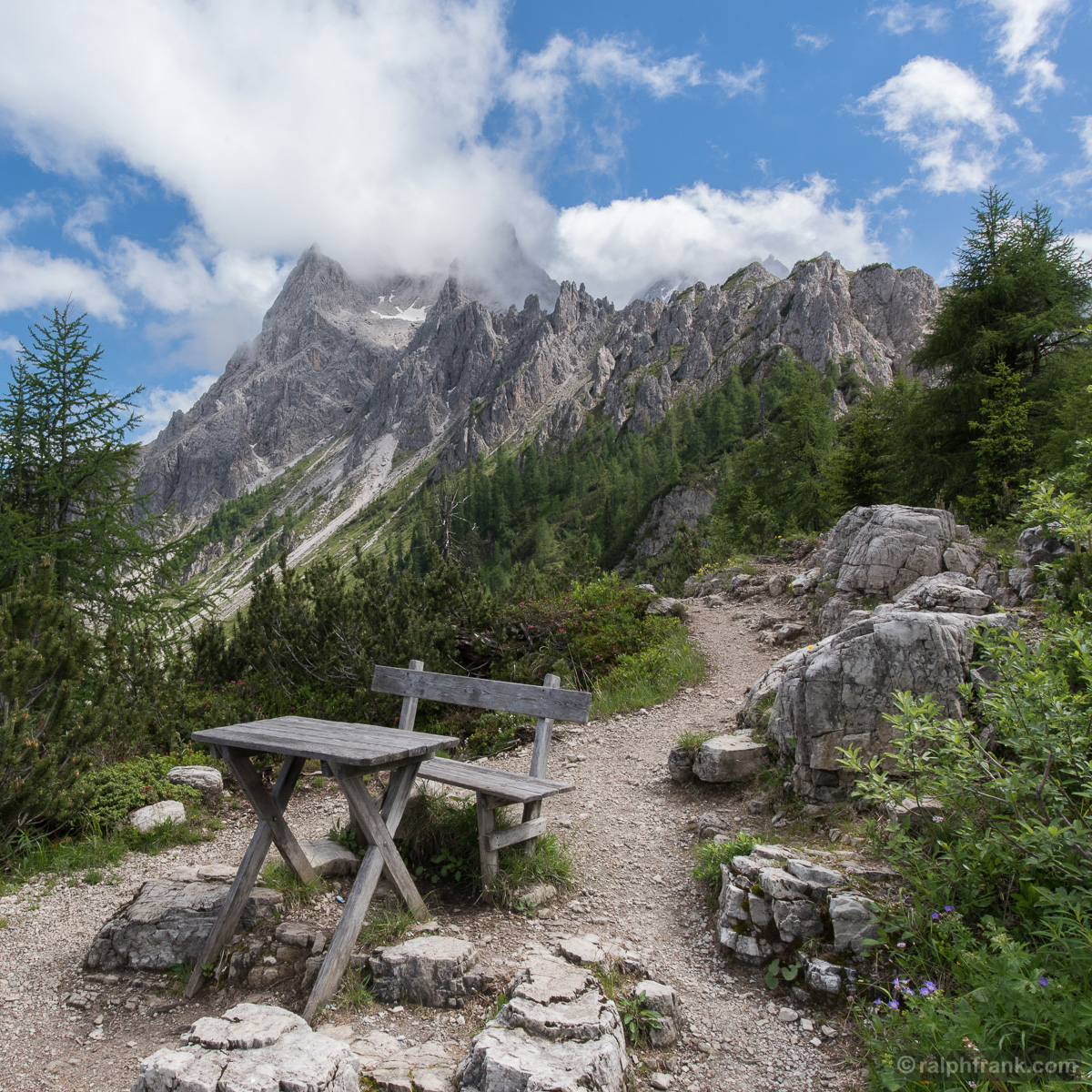 Blick zur Sextner Rotwand / Foto: Ralph Frank