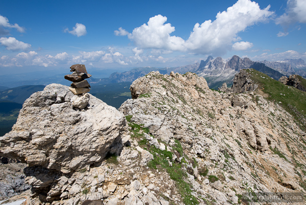 Am Latemar / Blick zur Rosengartengruppe / Foto: Ralph Frank