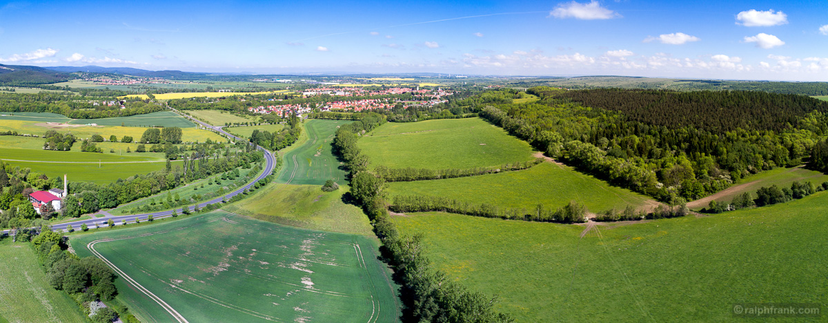 Blick aus Rtg. Süden nach Ohrdruf / Goldberg / Foto: Ralph Frank